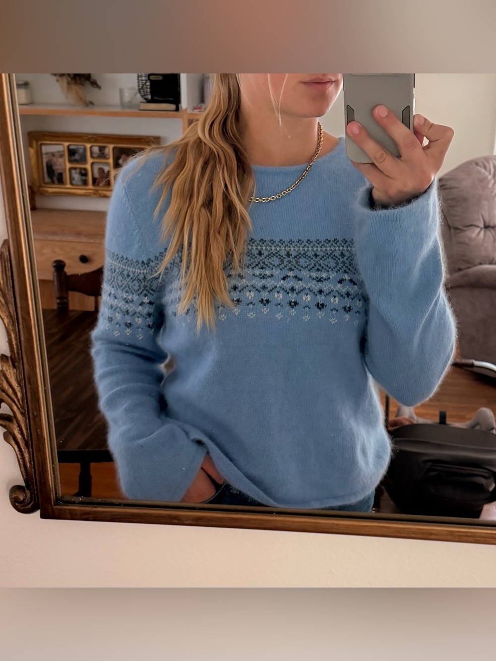 Xhilaration angora rabbit hair sweater